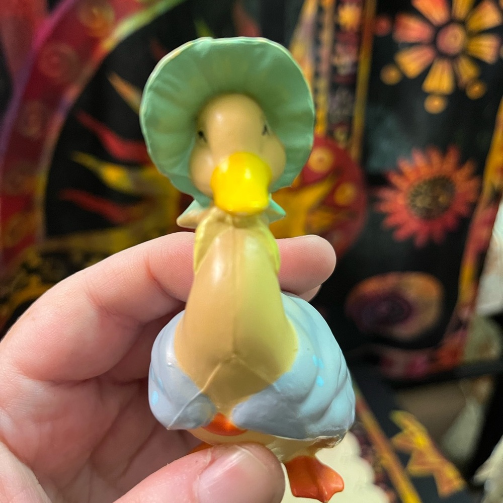 VTG Vintage Jemima Puddle-Duck Beatrix Potter Plastic Resin Figurine Toy - Picture 6 of 6
